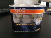 Лампа H1 55W 12V FOG BREAKER 2шт в компрелкте Osram 62150FBRDUOBOX