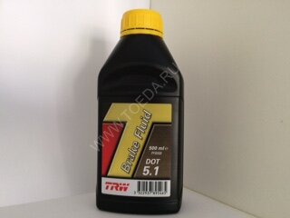 Тормозная жидкость DOT5.1 0,5 л TRW PFB550